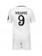 Real Madrid Kylian Mbappe #9 Hjemmedraktsett Barn 2024-25 Korte ermer (+ bukser)